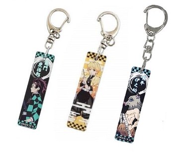 大賀屋 日貨 鬼滅之刃 吊飾 竈門炭治郎 我妻善逸 嘴平伊之助 壓克力棒 掛飾 鑰匙圈 鑰匙扣 正版 J00019845