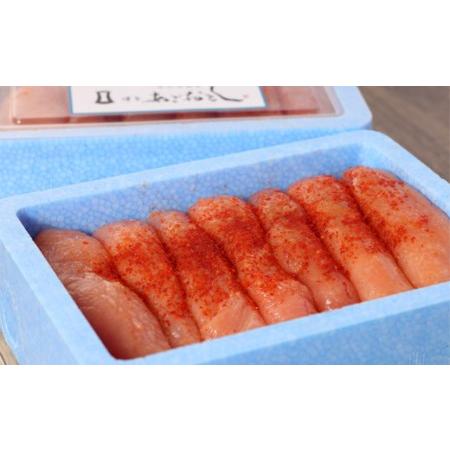 ふるさと納税 博多まるきた水産 無着色 辛子明太子 あごおとし 一本物 600g（300g×2） 福岡県香春町