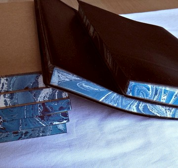 手染浮水畫空白手札