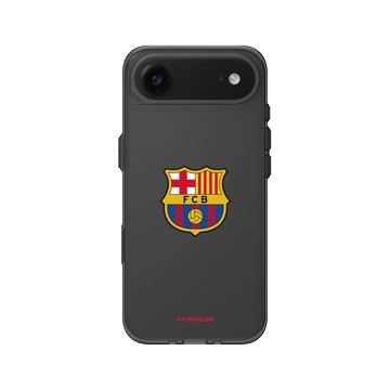 iPhone Air Clear (相機按鈕) 酷墨灰 - FC Barcelona - FCB Logo
