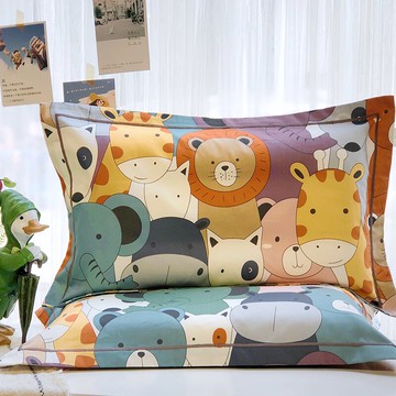 ins全棉卡通兒童枕頭套30x50純棉網紅枕芯內膽套大號40x60 一對裝