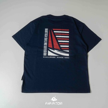 AirRoom 正品 NAUTICA  SAILING FLAG S/S TEE 382 背後 帆船 胸口刺繡 短T