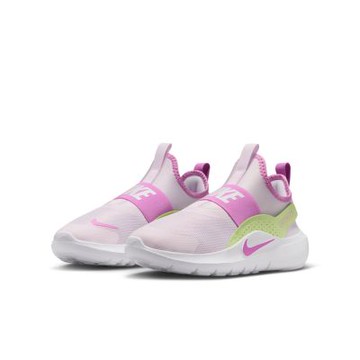 NIKE 慢跑鞋 女鞋 大童 運動鞋 緩震 套腳式 FLEX RUNNER 4 GS 粉 IF2893-501