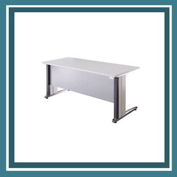 『商款熱銷款』【辦公家具】OTS -127G 灰桌板 銀色凸點檔板 鋁合金辦公桌 辦公桌 書桌 桌子