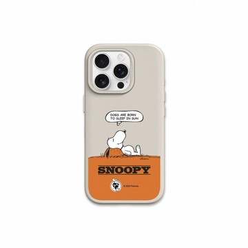 RHINOSHIELD iPhone 17e/16e 共用 SolidSuit 經典防摔背蓋手機殼｜Snoopy史努比-75週年-休息一下