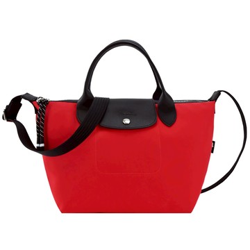 LONGCHAMP LE PLIAGE ENERGY系列再生尼龍短把手提/斜背兩用包（小/芙蓉紅）_廠商直送