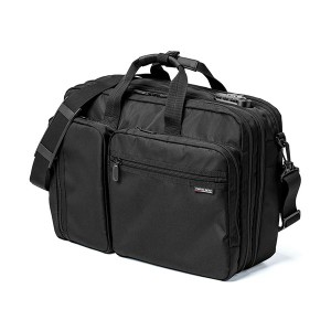 サンワダイレクト 3WAYビジネスバッグ(大容量・ショルダー対応・A4収納対応) 200-BAG048-L 1個〔代引不可〕