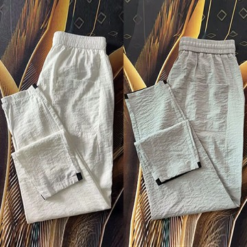 棉麻褲子男夏季薄款寬松直筒亞麻褲男士哈倫休閑褲潮流九分小腳褲