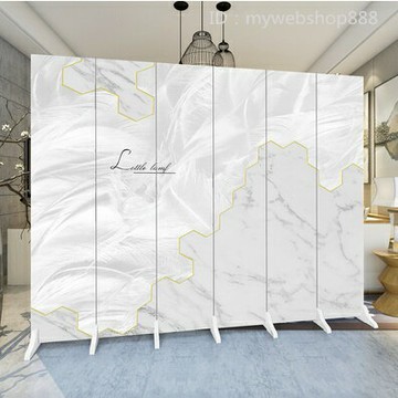 北歐屏風隔斷墻客廳折疊移動簡約現代輕奢臥室遮擋家用辦公室雙面 客廳屏風隔間 隔斷屏風