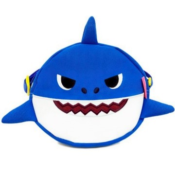 韓國正品 碰碰狐 鯊魚爸爸斜背包 WP-B20【快速出貨】pinkfong 寶寶可愛背包 防水斜背包 調節背帶 舒適好用