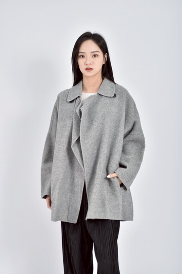 (2XL) 【Ellie私服】zara質感雙排扣灰色外套