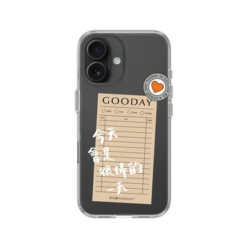 iPhone 16 Clear Case（相機按鈕） 透明 - 好日曆 GOODAY (星期安有限公司) - 好日子筆記(白字款)