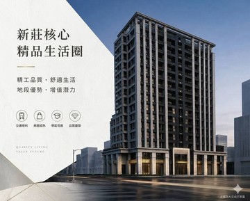 副都心文華苑邊間｜【三房二衛＋平面車】｜新北市新莊區中原路