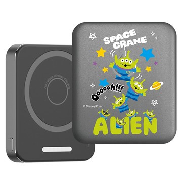 Disney 迪士尼 魔方三合一無線充行動電源 5000mAh Type-C 原廠保固  PDN-014  一串三眼怪