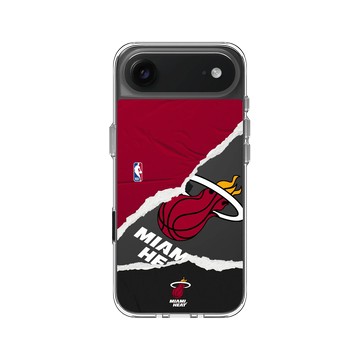 iPhone Air Clear Case（相機按鈕） 透明 - NBA - 熱血系列-邁阿密熱火 Miami Heats - Sweat and Tears