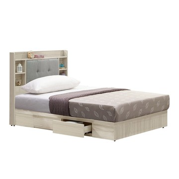 【Hampton 漢汀堡】法恩絲3.5尺二抽床組(單人床/床頭片/床架/床組)