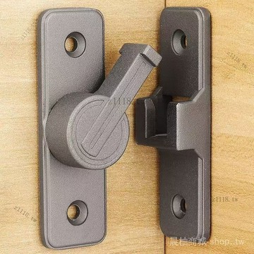 🎇可開發票✨免打孔門扣90度穀倉門鎖神器推拉門鎖扣移門鎖卡扣防盜門插銷門栓#免運