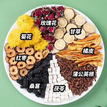 【茶品名】花草茶蒲公英散結茶蒲公英玫瑰花茶包搭配桑葚茶獨立包裝陳皮甘草茯苓