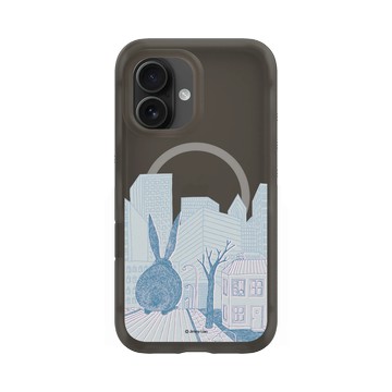 iPhone 16 AirX 本質黑 - 幾米 Jimmy Liao - 兔子系列-城市祕密