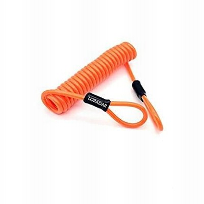LORADAR 6 Feet Double-Ring Safety Cable for Lock, Motorcycle Bicycle Scoote 並行輸入品