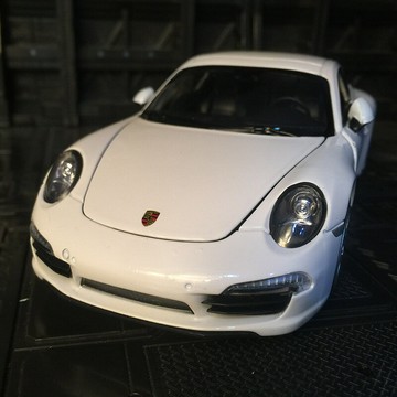 【合金收藏】911汽車模型 跑車模型 合金車模 保時捷模型 仿真車模 1:18比例 金屬車身 靜態擺件 送男友禮物