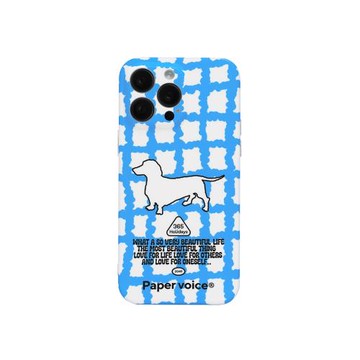 Papervoice小狗心思蘋果手機殼 Iphone15創意小眾藝術可愛簡約防摔裝飾個性復古風原創格紋保護殼歐美ins風
