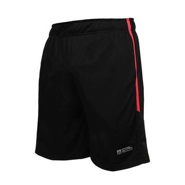 FIRESTAR 男吸排訓練籃球短褲-吸濕排汗 5分褲 慢跑 訓練 B4605-10 黑紅
