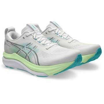 asics 亞瑟士 慢跑鞋 男鞋 運動鞋 緩震 GEL-KAYANO 33 4E 白藍綠 1011C229-100