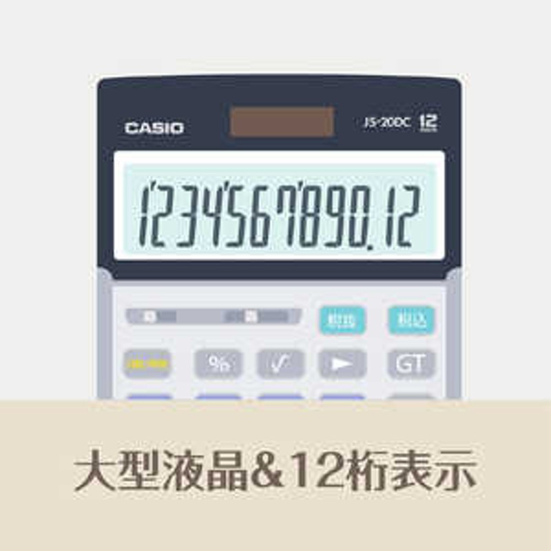 CASIO DS-12WT-N カシオ 真新しい 電卓 12桁