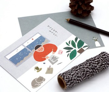 明信片-想你的時候,寫信給你