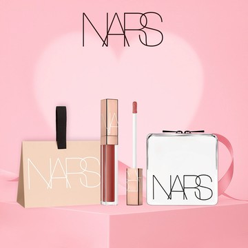 粉嫩小禮袋🎀【NARS】激情過後嫩唇露 冰透嘟嘟唇✨獨家贈化妝包🎁送給雙魚座歐若拉女神🎀小紅書推薦色選紅茶晶凍ARAGON