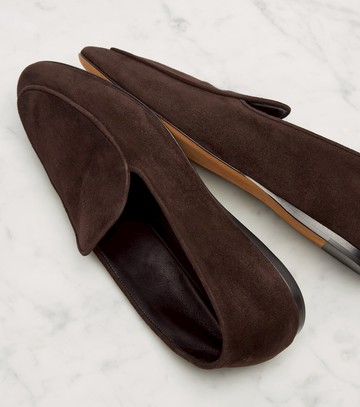 The Row Awar suede loafers