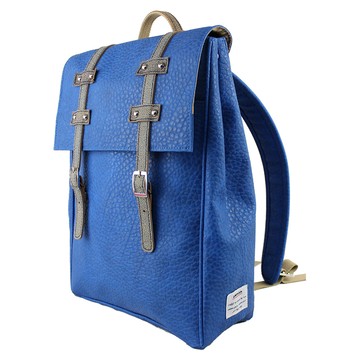 AMINAH-寶藍文青後背包