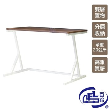 象牙白色 【百鈴】卡豪收高質感超耐重雙層置物架