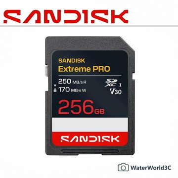 【中壢NOVA-水世界】SANDISK Extreme PRO SDXC 256G 記憶卡 UHS-I V30