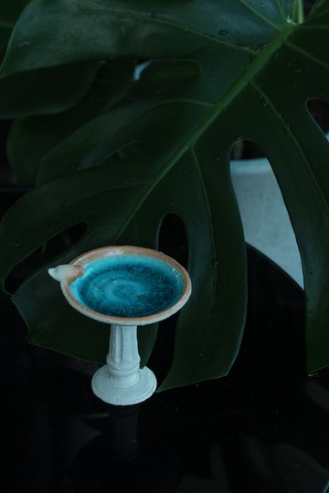 小鳥水盆 陶瓷擺件