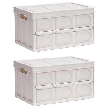 comet 可折疊萬用收納箱 56L  象牙白  52.5 x 36 x 29.5cm  2個