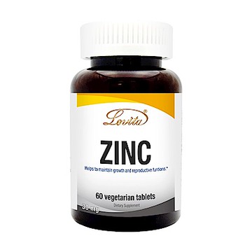 【Lovita愛維他】胺基酸螯合鋅30mg素食錠x2瓶(鋅錠)