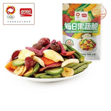 【天然果乾】綜合蔬果餅乾 每日果蔬脆 250g混合12種水果蔬菜乾脆片 水果乾 乾燥蔬果乾 蔬果乾 綜合果乾 網紅零食
