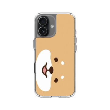 iPhone 17 Clear Case（相機按鈕） 透明 - 柴語錄 Shiba Says - 廢柴大臉(橫)