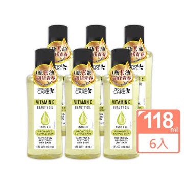 Lucky Super Soft 維他命E護膚油(118ml/4oz)x6入