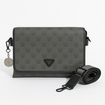 PLAYBOY 翻蓋斜背包 Debonair系列 - 灰色(152-0102-05-7)