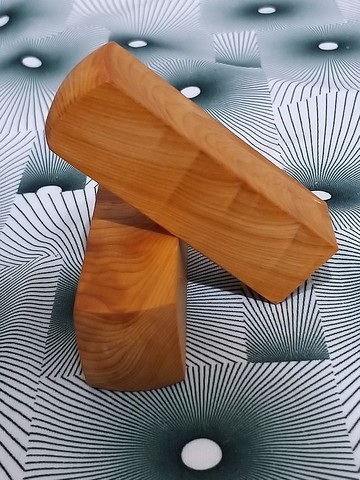 台灣檜木8分印章 閃花 8*2.4cm正方 1對1000元