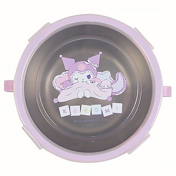 KUROMI 酷洛米 雙耳隔熱餐碗 15.3 x 12.5 x 6.5cm 3歲以上  不鏽鋼  1個