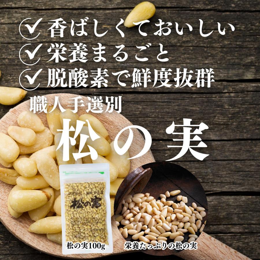 松の実 100g×10個 無添加 無塩 おすすめ 人気 ノンオイル 送料無料