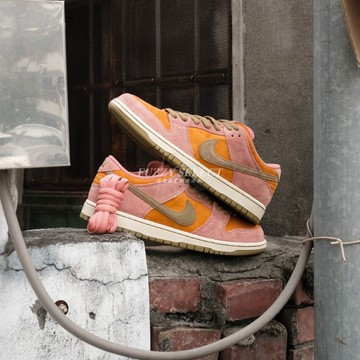 【逢甲 FUZZY】Nike SB Dunk Low 粉橘 麂皮 粉 橘 HJ4135-600