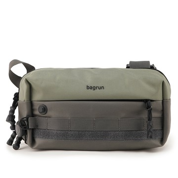 【bagrun】城市快取斜背胸包-冒險灰綠