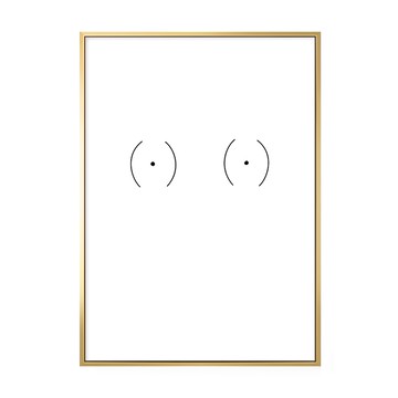 1入  50 x 70cm  金色框