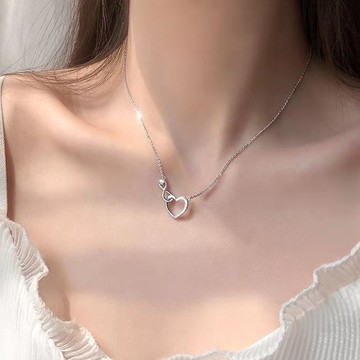 台灣現貨 愛心項鍊 鋯石項鍊 水鑽項鍊 氣質項鍊項鏈 吊墜項鏈 長項鍊短項鍊 微鑲性感項鍊 長度可調整
