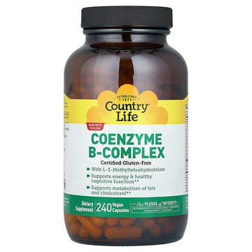 Country Life, 輔酶維生素 B 復合物，240 粒全素膠囊